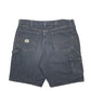 Mens Black Wrangler Denim Jeans Jorts Carpenter Shorts