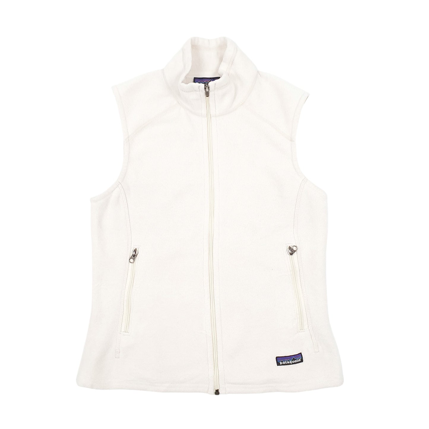 Womens Cream Patagonia Synchilla Gilet Jumper