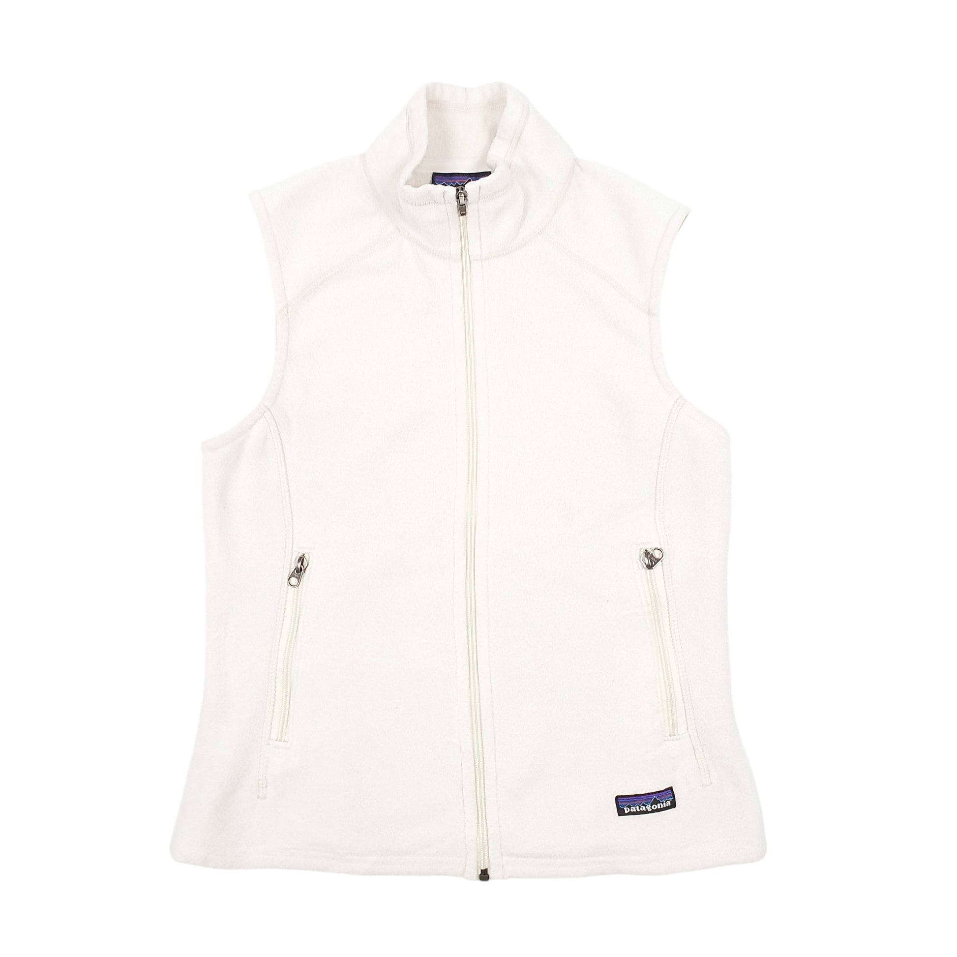 Womens Cream Patagonia Synchilla Gilet Jumper