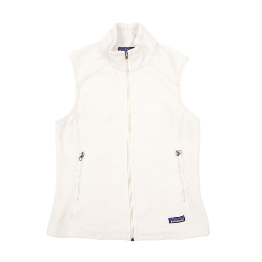 Womens Cream Patagonia Synchilla Gilet Jumper