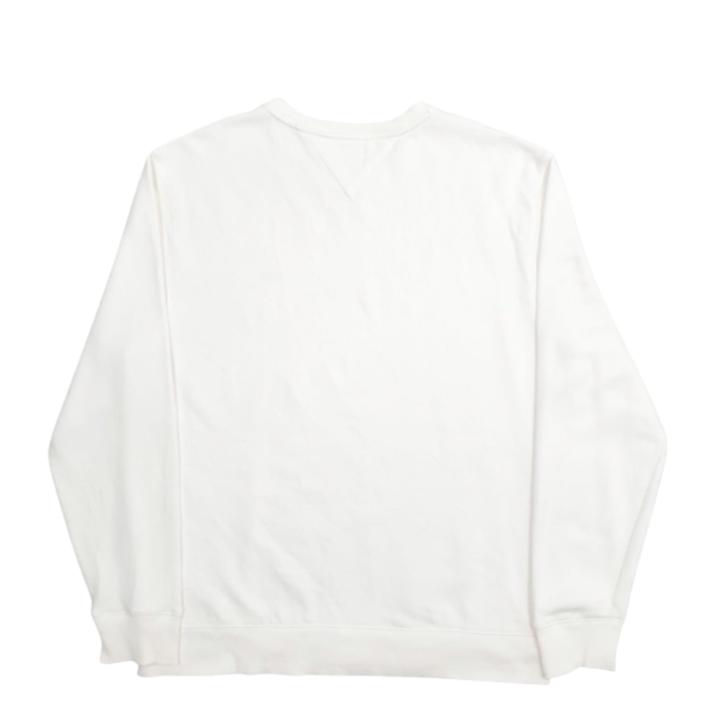 Mens White Tommy Hilfiger  Crewneck Jumper