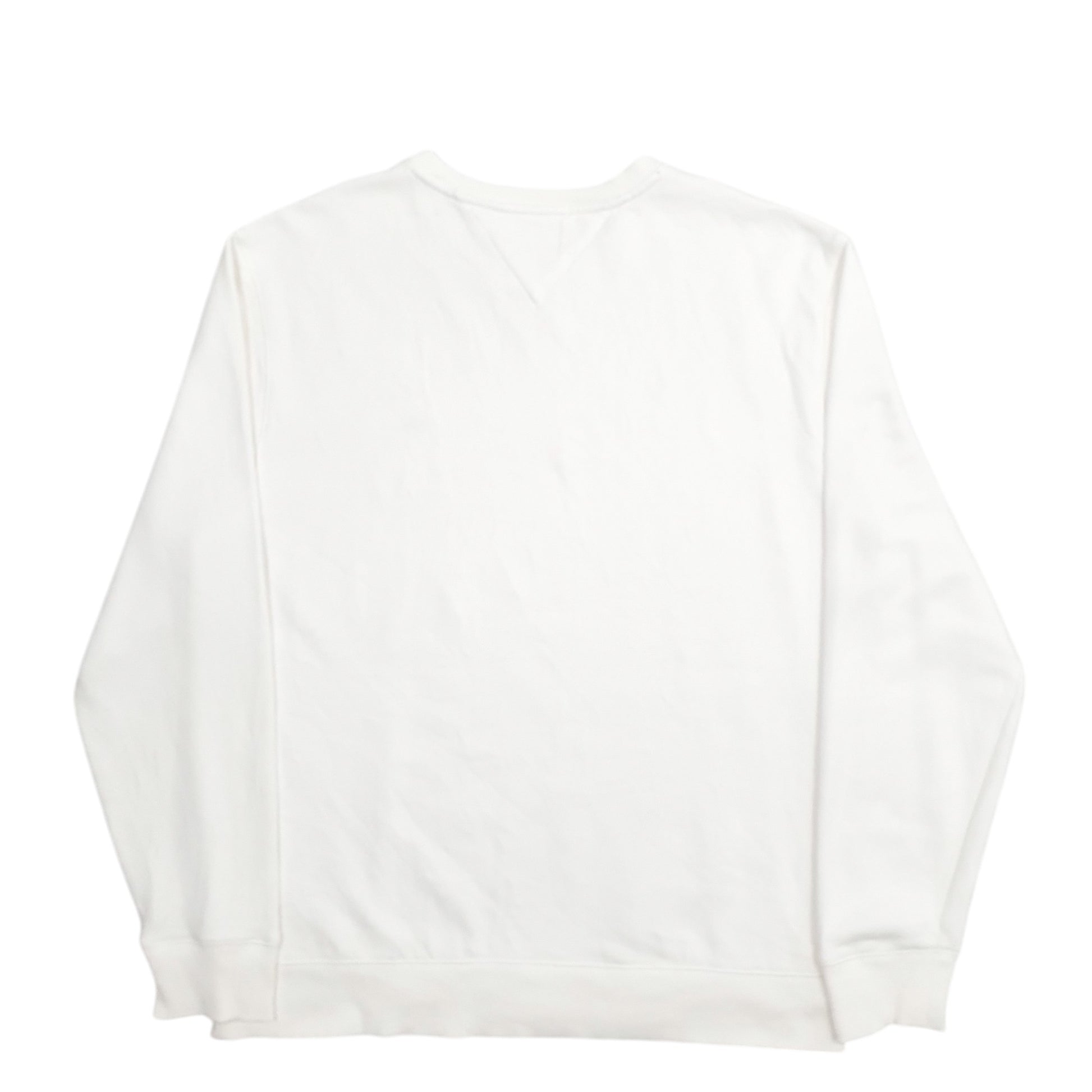 Mens White Tommy Hilfiger  Crewneck Jumper