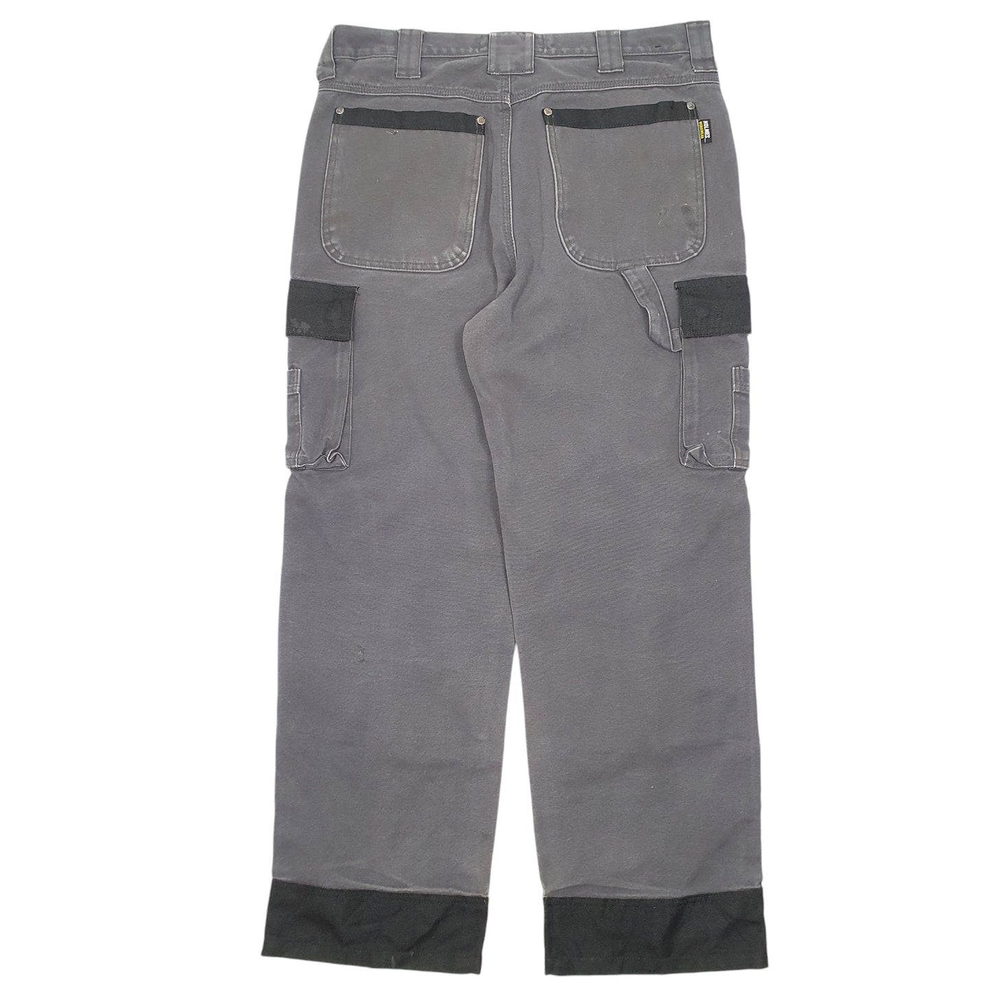 Mens Grey Holmes Utility Workwear Trade Cargo Trousers