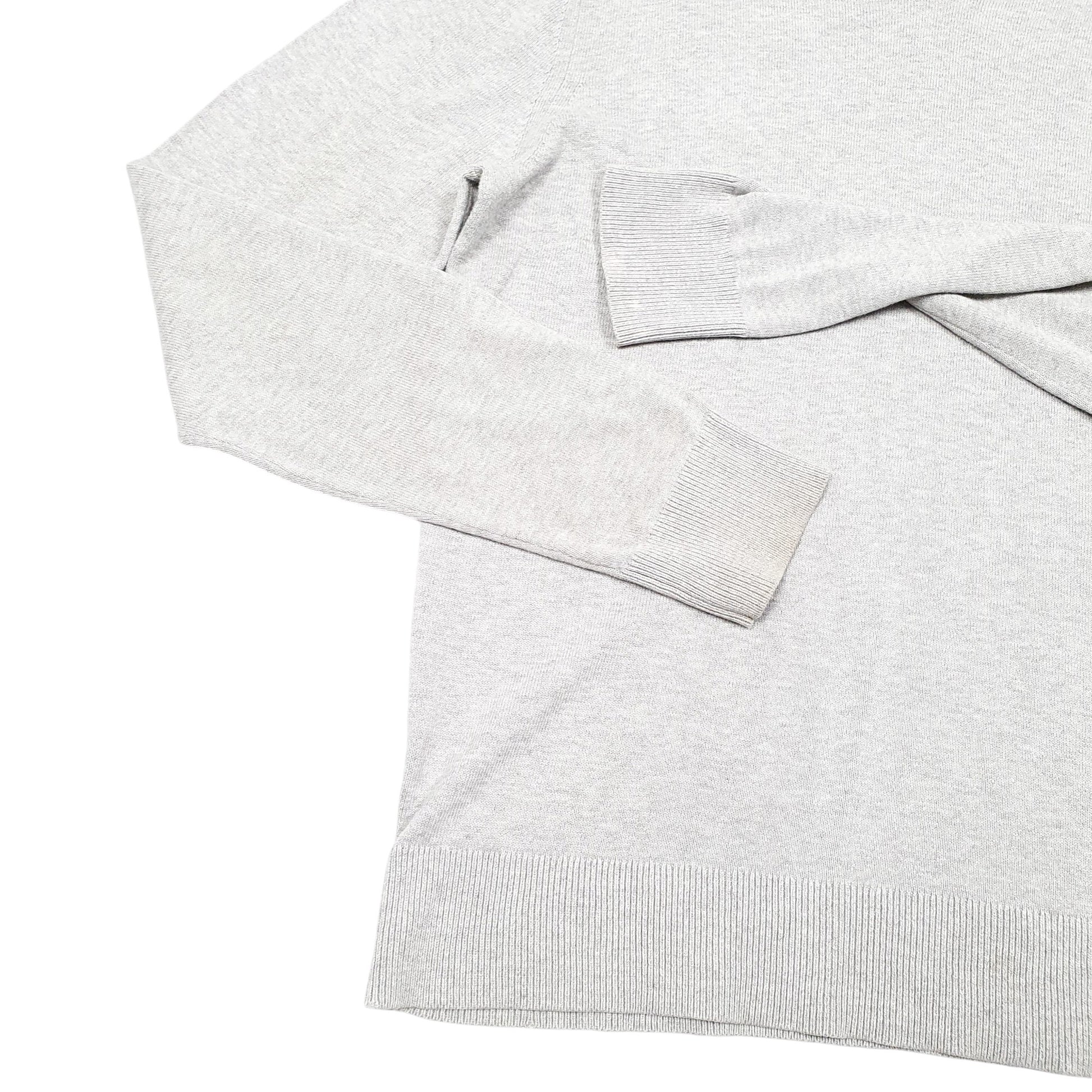 Mens Grey Tommy Hilfiger Knit V Neck Jumper