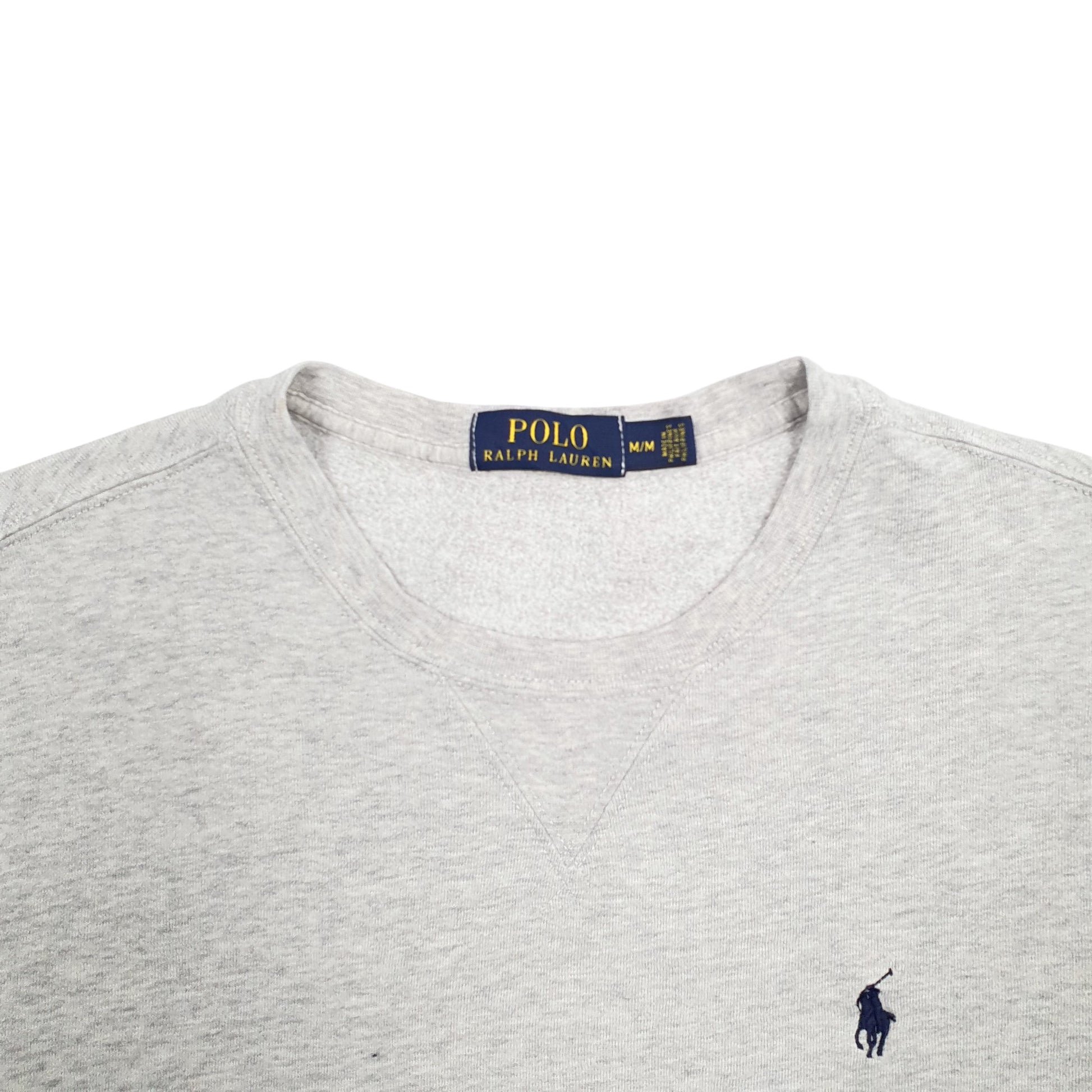 Mens Grey Ralph Lauren  Crewneck Jumper