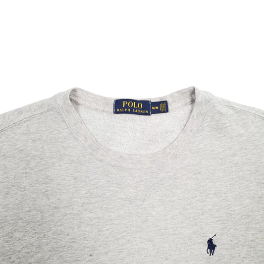 Mens Grey Ralph Lauren  Crewneck Jumper