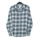 Mens Green L.L.Bean Flannel Overshirt Long Sleeve Shirt
