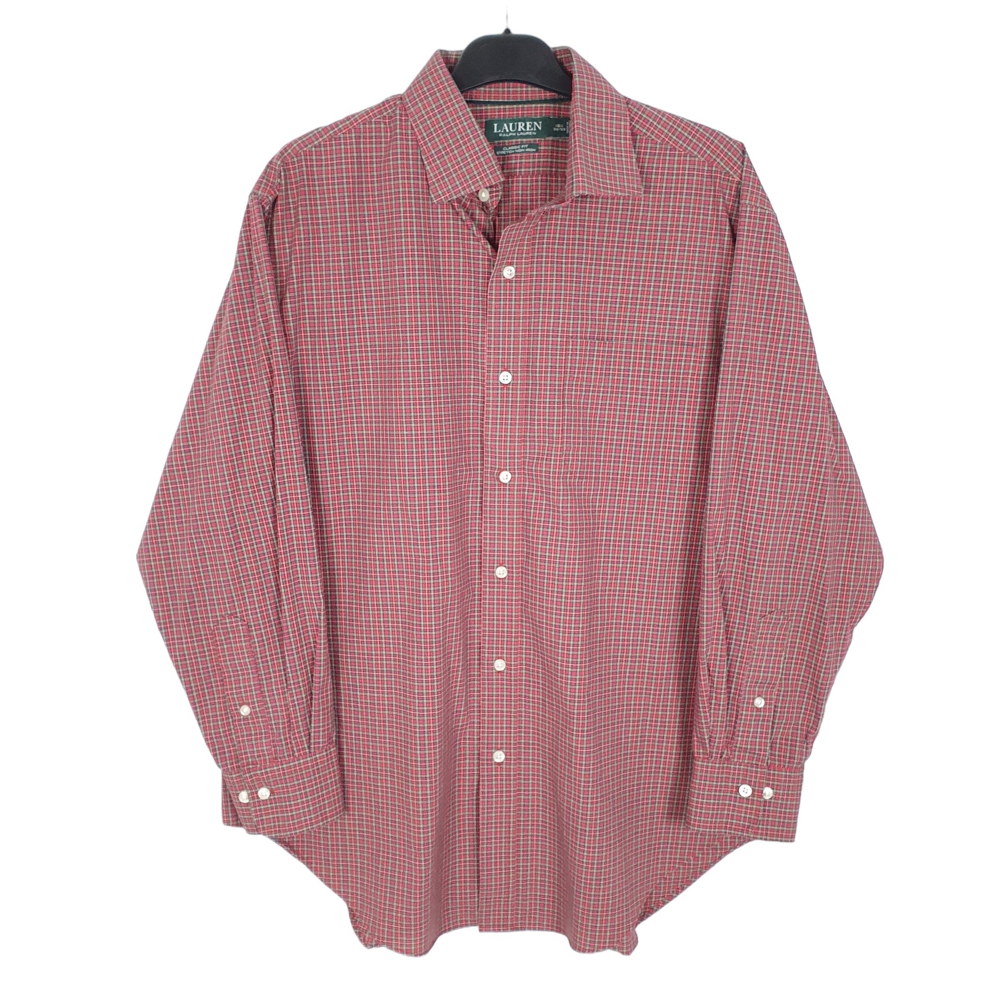 Mens Red Ralph Lauren Tartan Long Sleeve Shirt