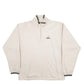Mens Cream Adidas  Quarter Zip Jumper