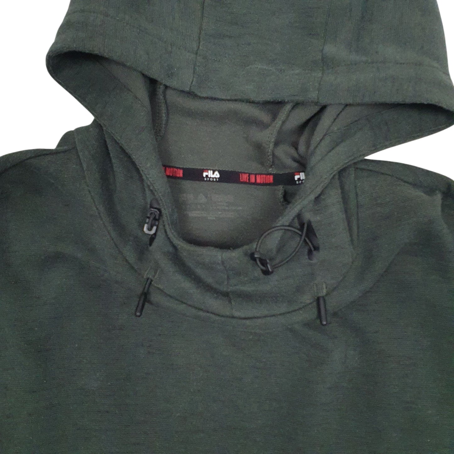 Mens Green Fila Sport Hoodie Jumper