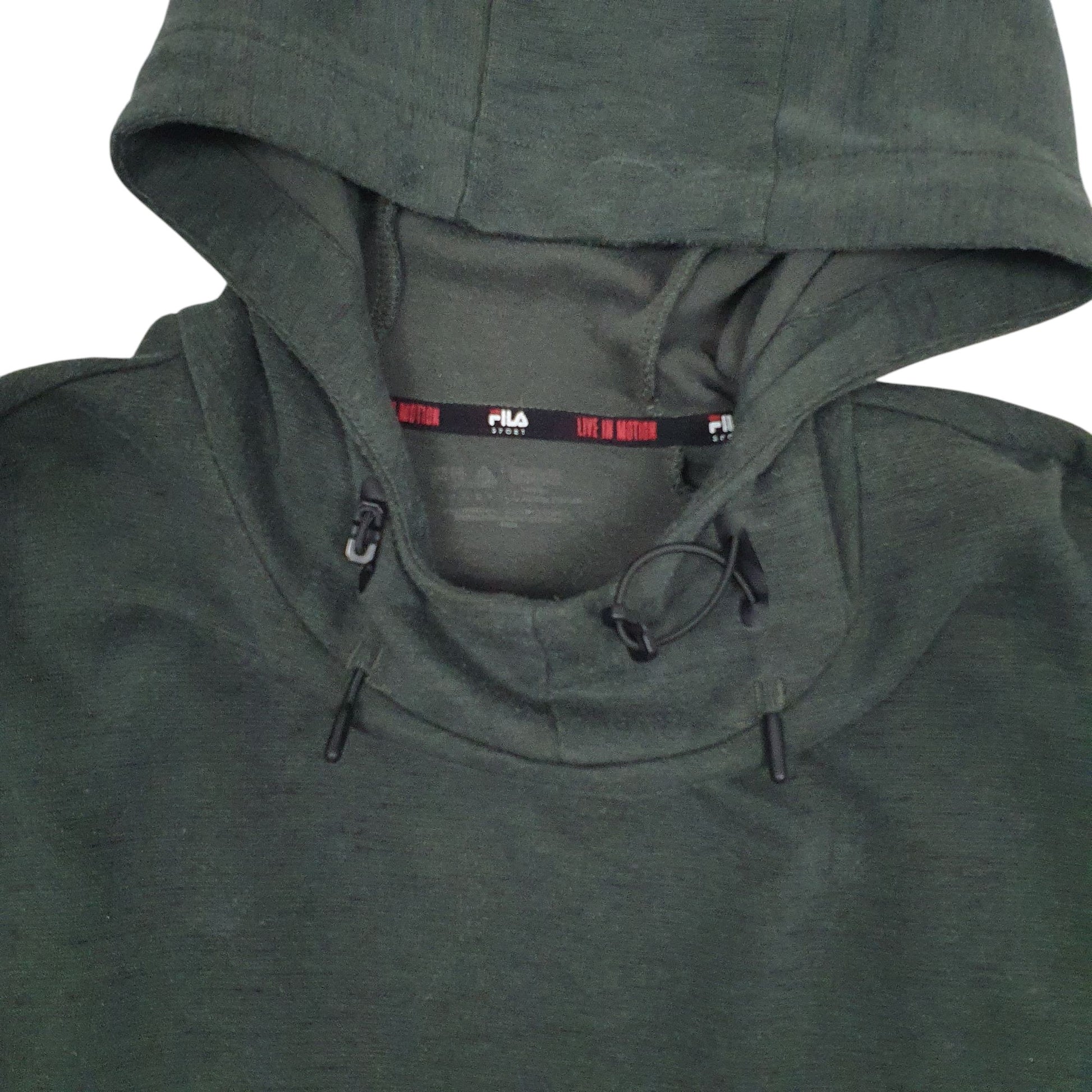 Mens Green Fila Sport Hoodie Jumper