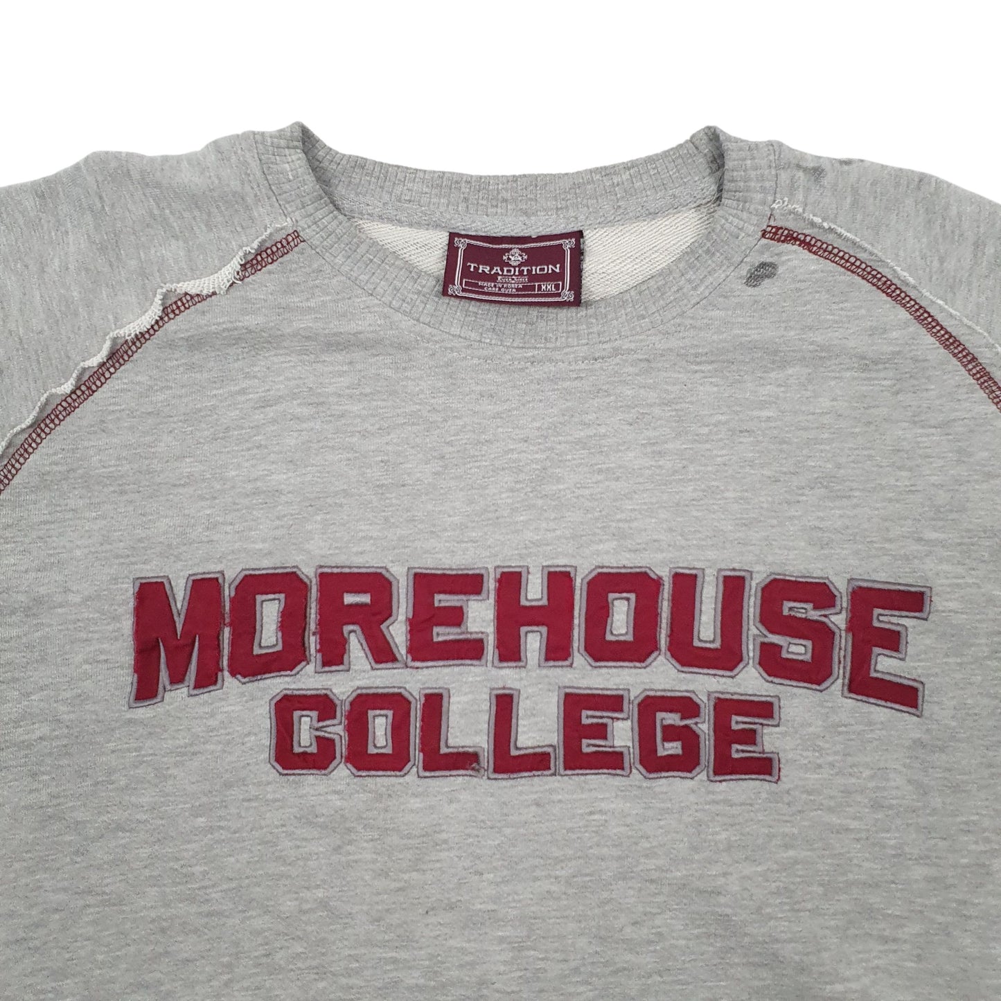 Mens Grey Tradition Vintage 90s Crewneck Jumper