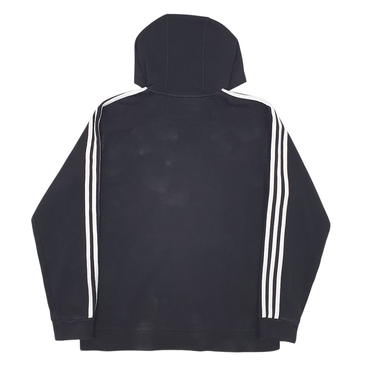 Mens Black Adidas Spellout Hoodie Jumper