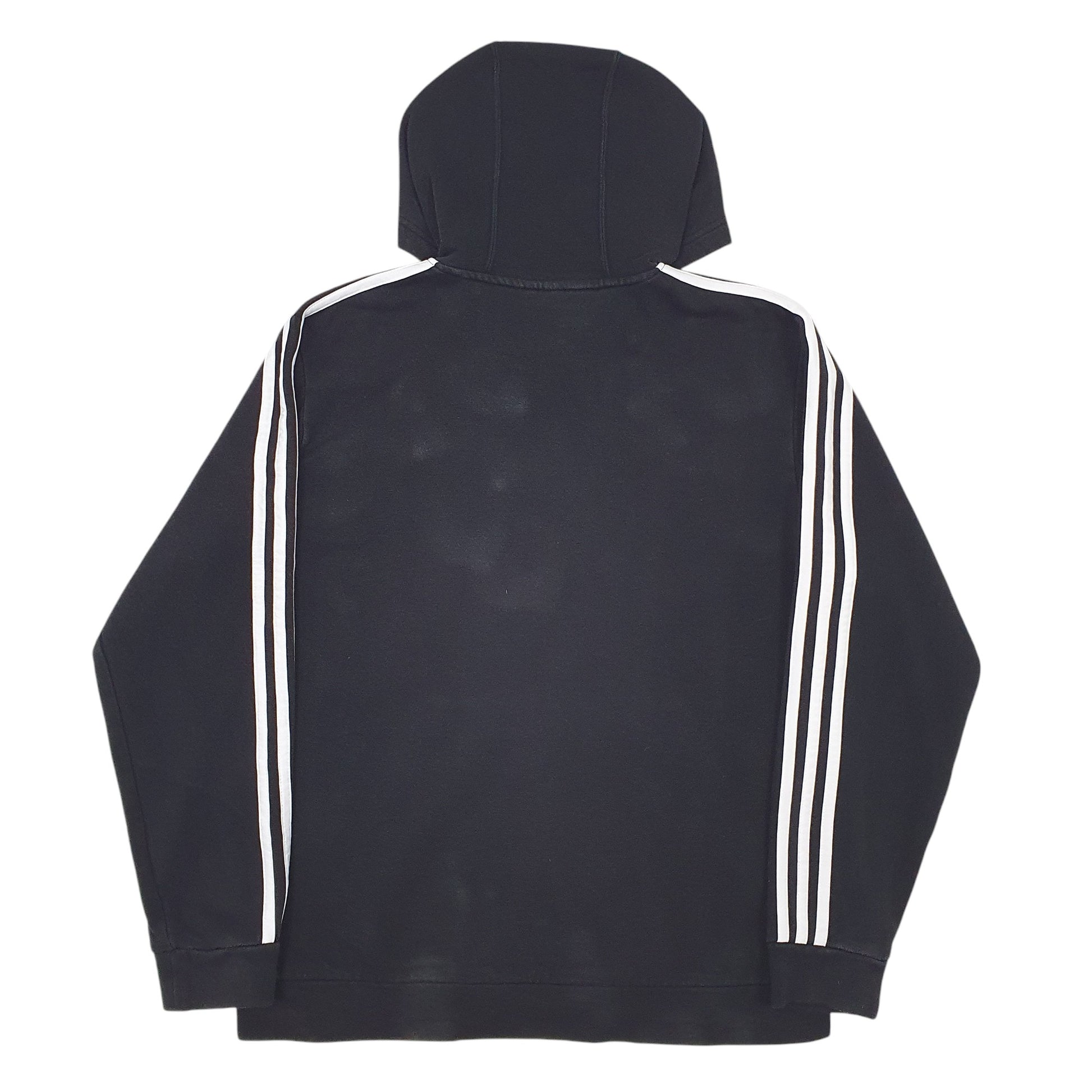 Mens Black Adidas Spellout Hoodie Jumper