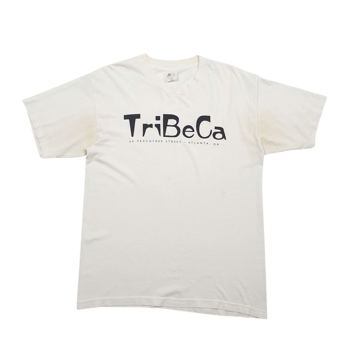 Mens White AAA Single Stitch Vintage 90s Short Sleeve T Shirt