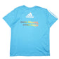 Mens Blue Adidas Madrid Marathon 2010 Active Running Short Sleeve T Shirt