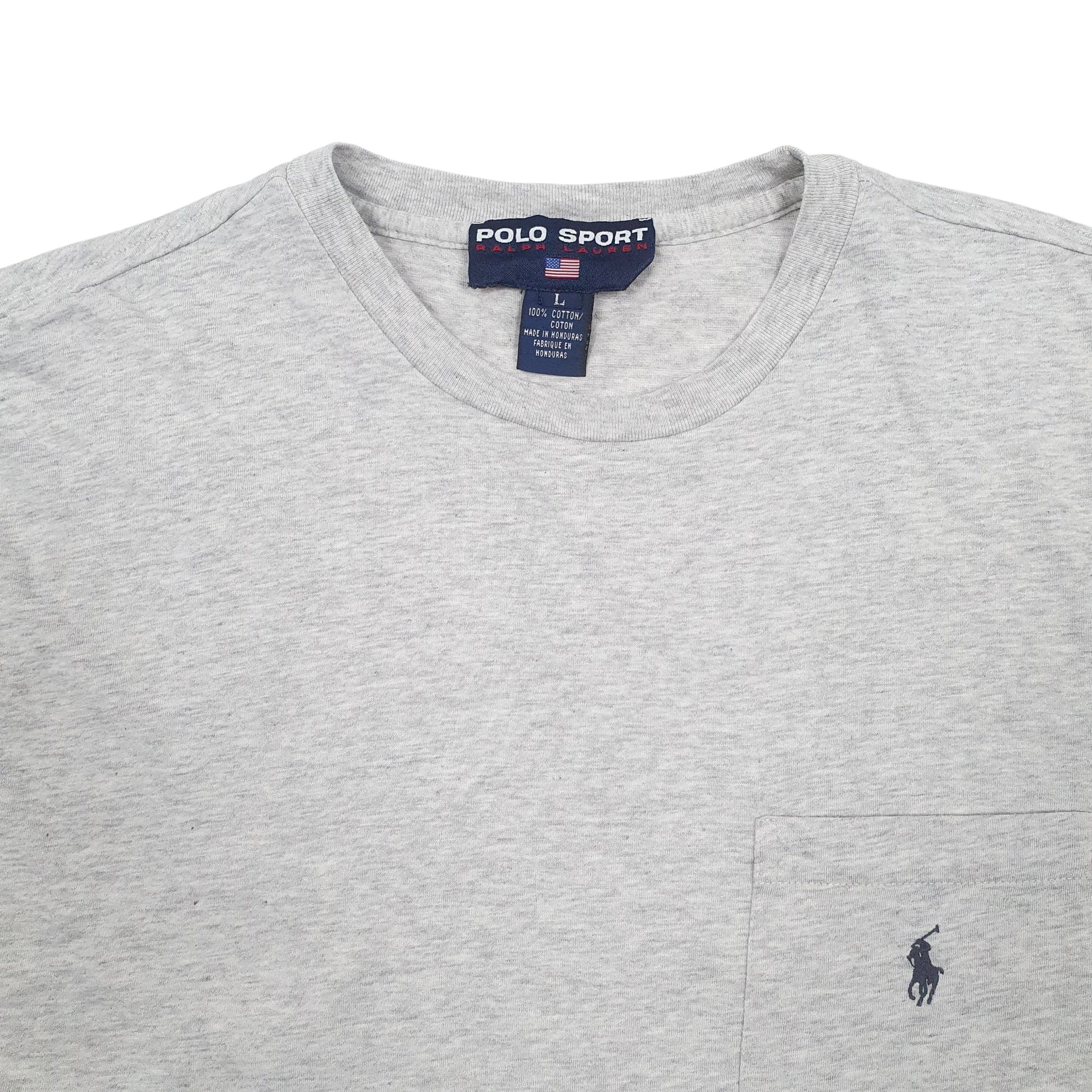 Mens Grey Polo Ralph Lauren Sport Short Sleeve T Shirt