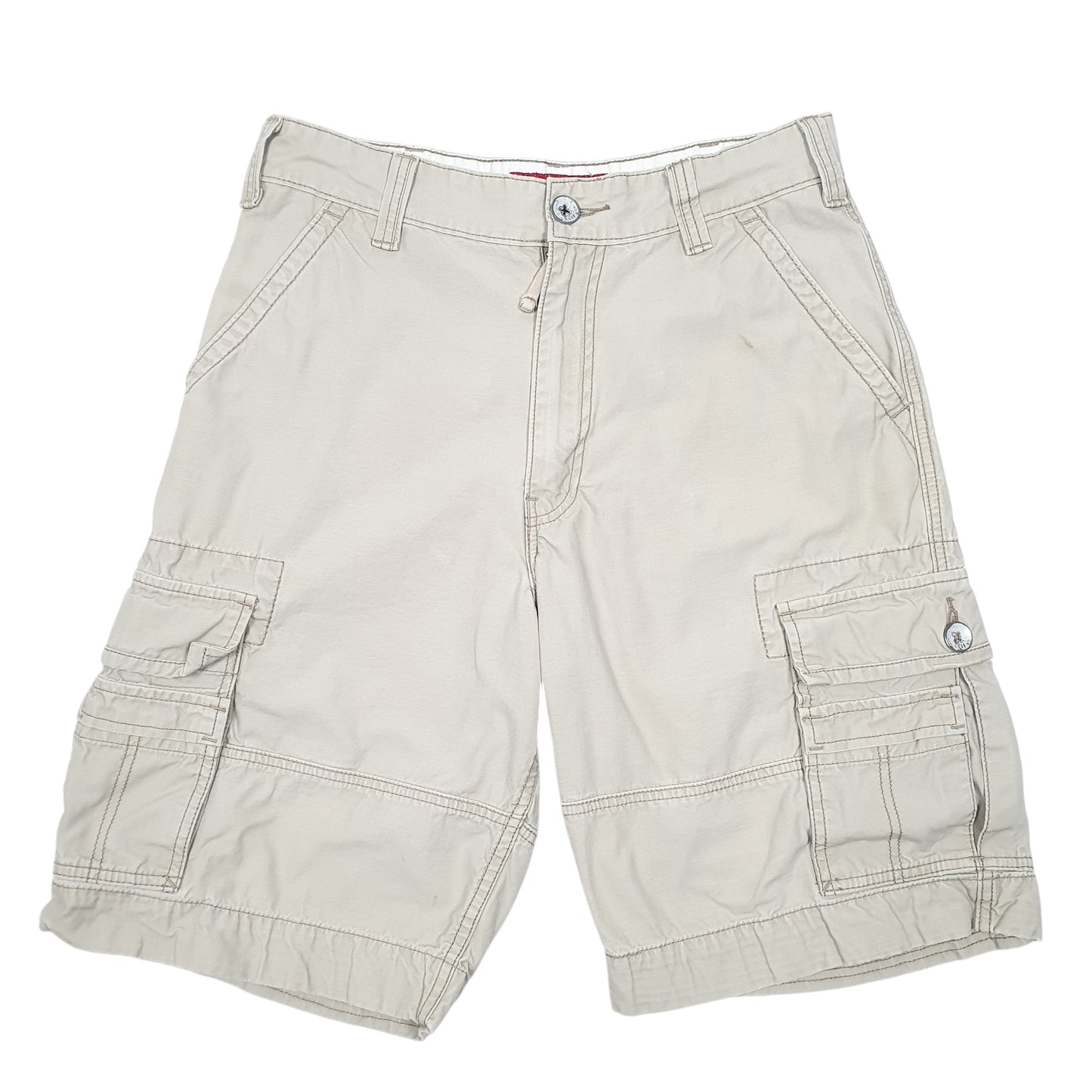 Mens Beige Levis Squad Combat Cargo Shorts