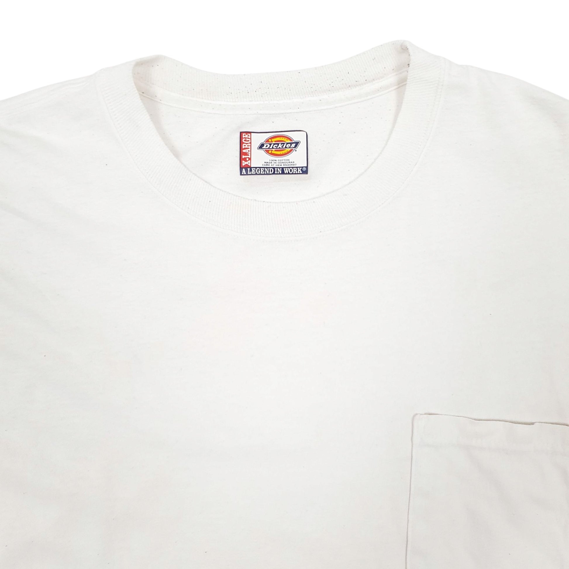 Mens White Dickies Vest Short Sleeve T Shirt