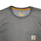 Mens Grey Carhartt  Short Sleeve T Shirt