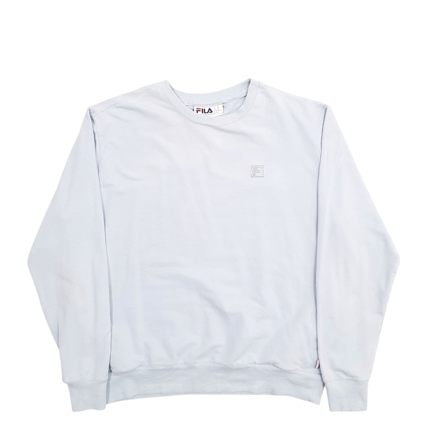 Womens Blue Fila  Crewneck Jumper