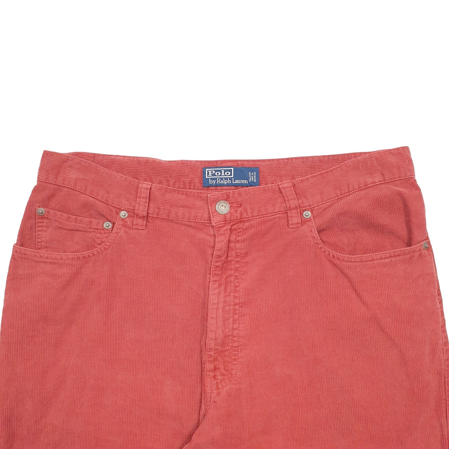 Mens Red Polo Ralph Lauren  Corduroy Trousers