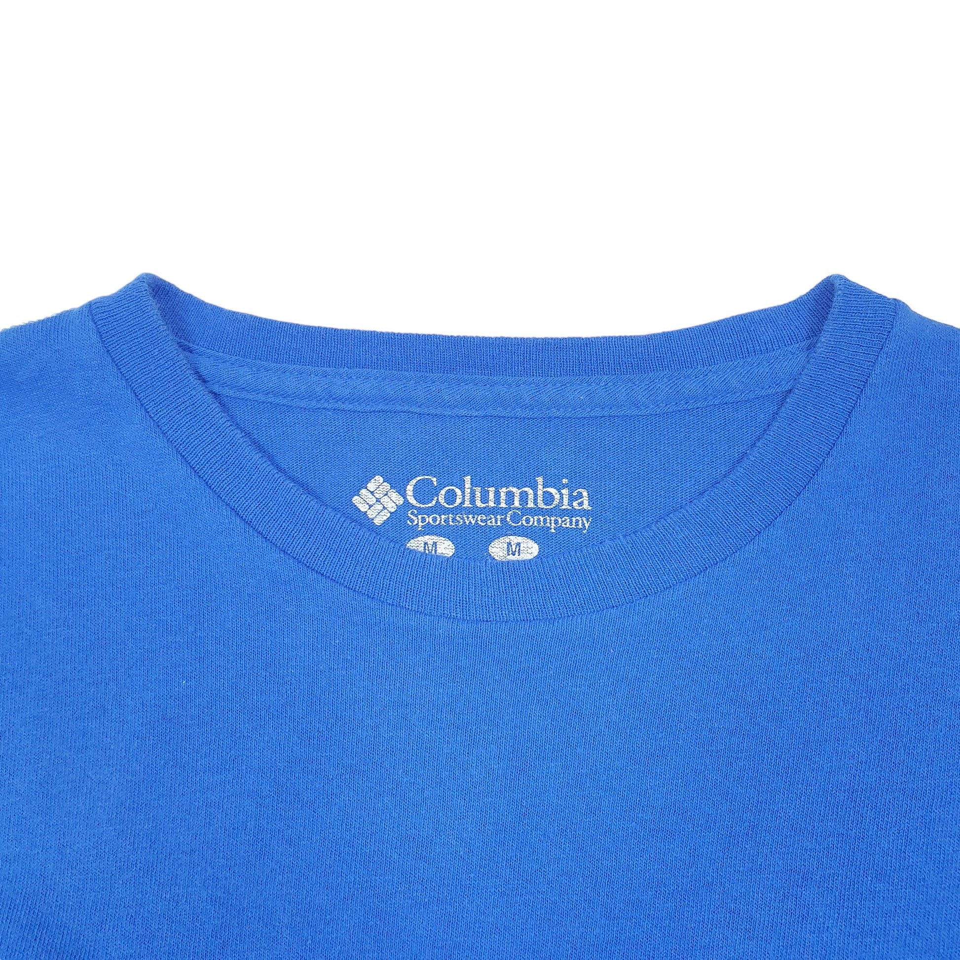 Mens Blue Columbia Sportswear PFG Fishing Short Sleeve T Shirt