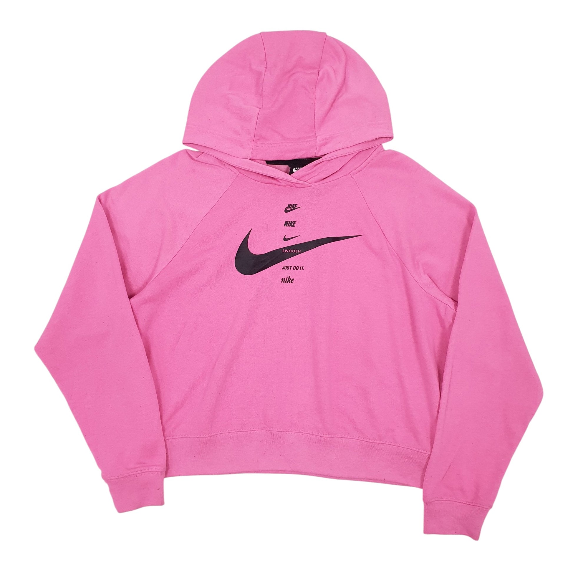Womens Nike Pink Hoodie Crop Top Jumper S – Bundl Clothing
