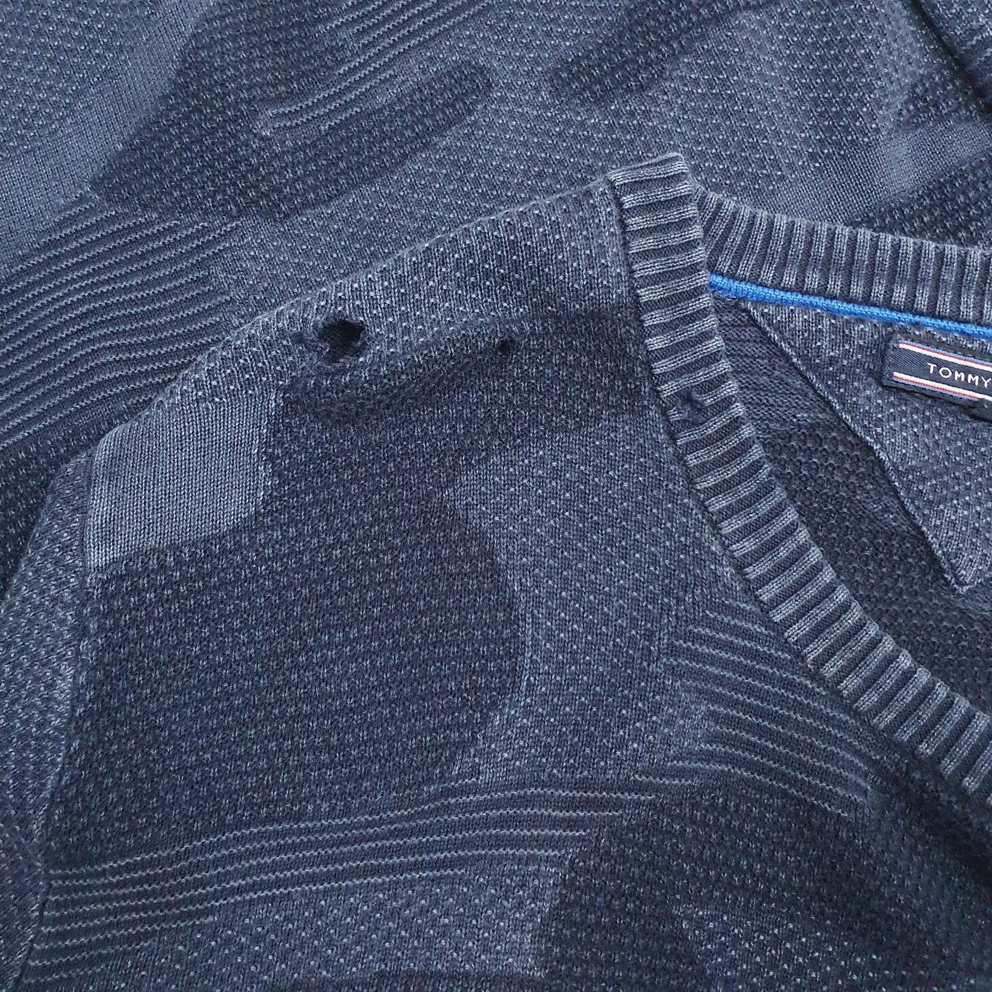 Mens Navy Tommy Hilfiger Knit Crewneck Jumper