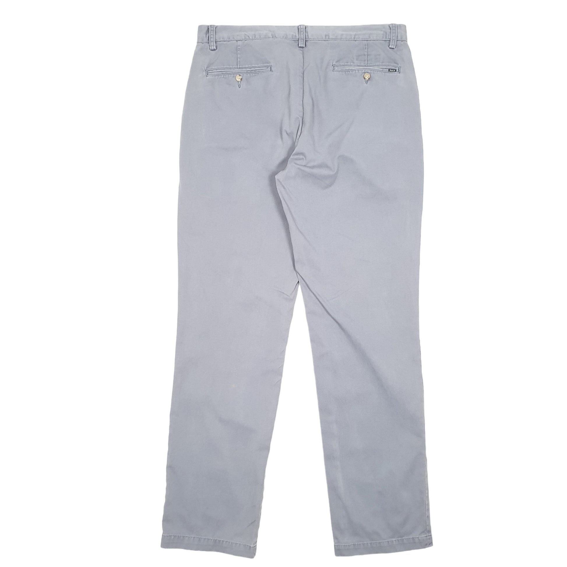 Mens Grey Polo Ralph Lauren Classic Chino Trousers