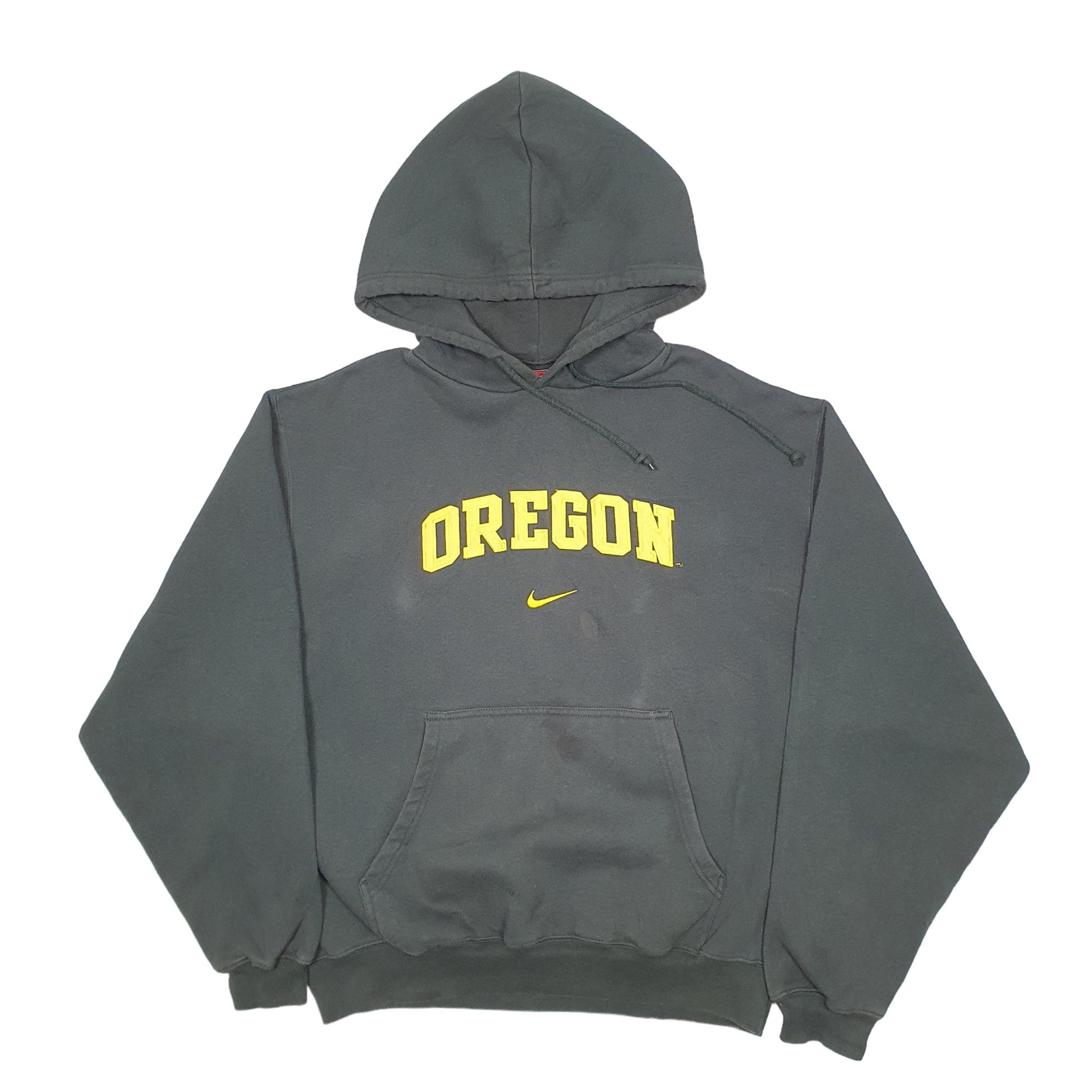 Mens Green Nike Oregon USA College Hoodie Jumper