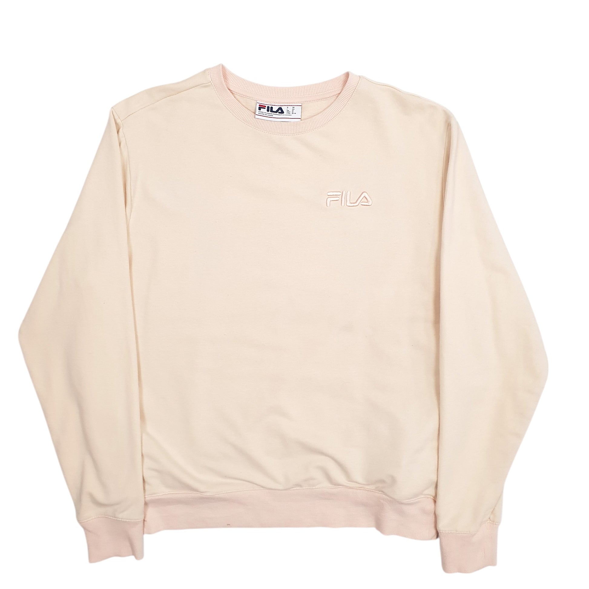 Womens Pink Fila  Crewneck Jumper