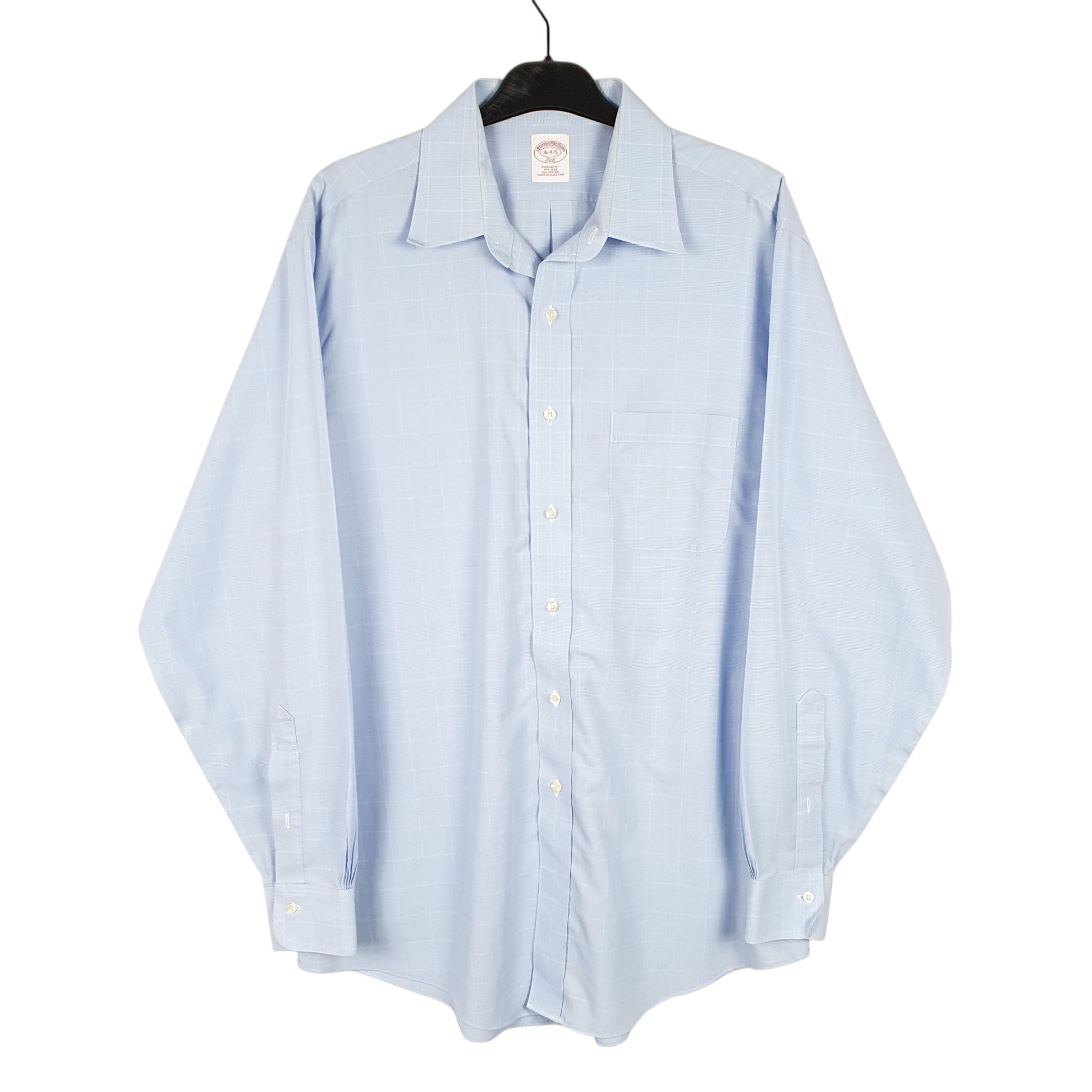 Mens Blue Brooks Brothers 346 Long Sleeve Shirt