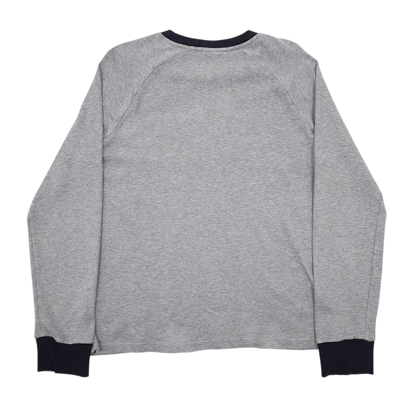 Mens Grey Hugo Boss Spellout Long Sleeve T Shirt