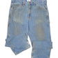 Mens Blue Blue Mountain Workwear Jeans Denim Carpenter Trousers