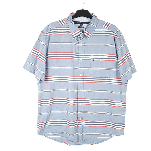 Mens Blue Tommy Hilfiger  Short Sleeve Shirt