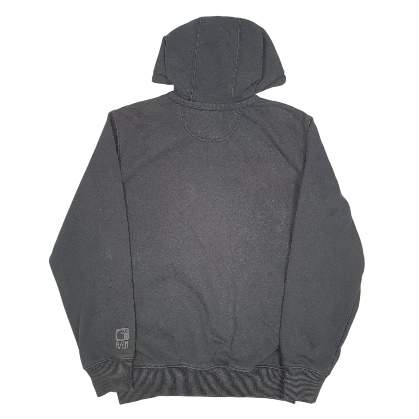 Mens Black Carhartt Workwear Rain Defender Hoodie Jumper