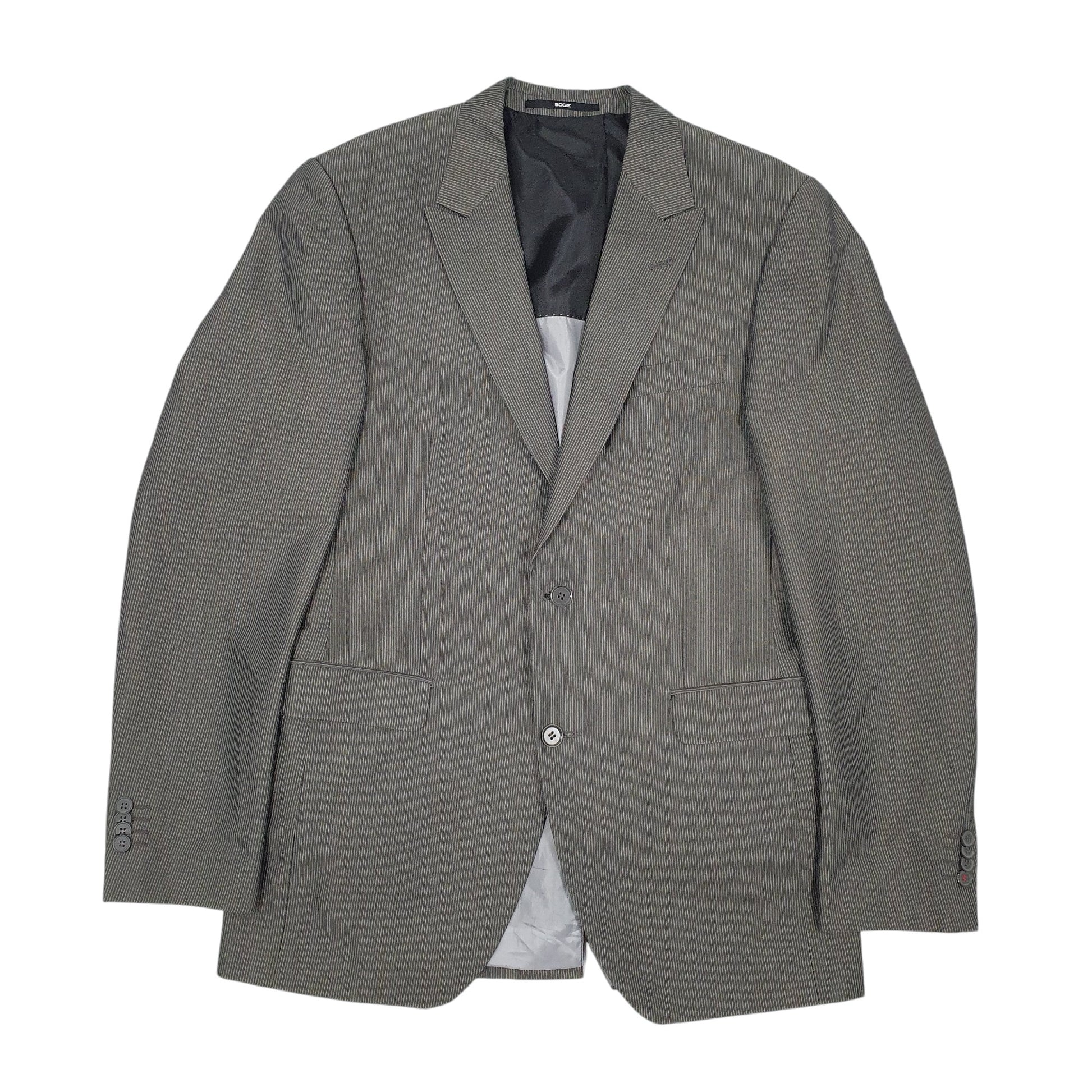 Mens Grey Bogie Slim Fit  Coat