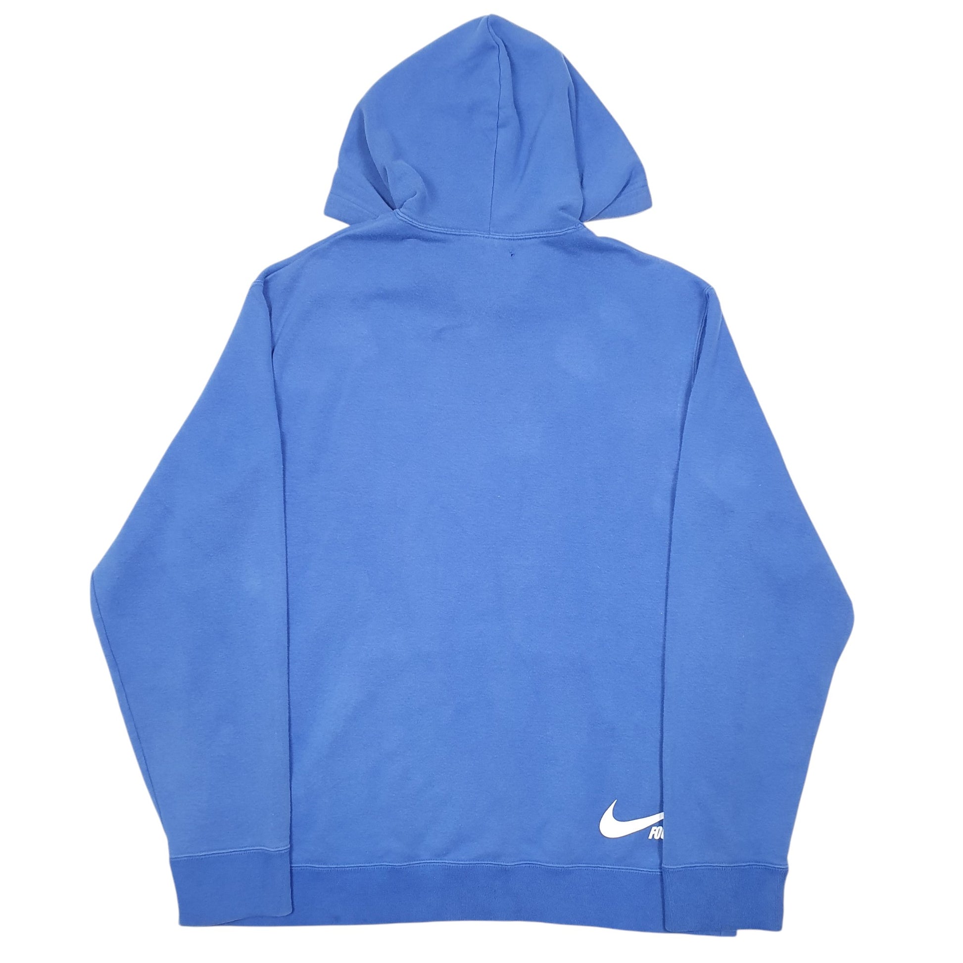 Mens Blue Nike Performance Swoosh Football Hoodie Jumper