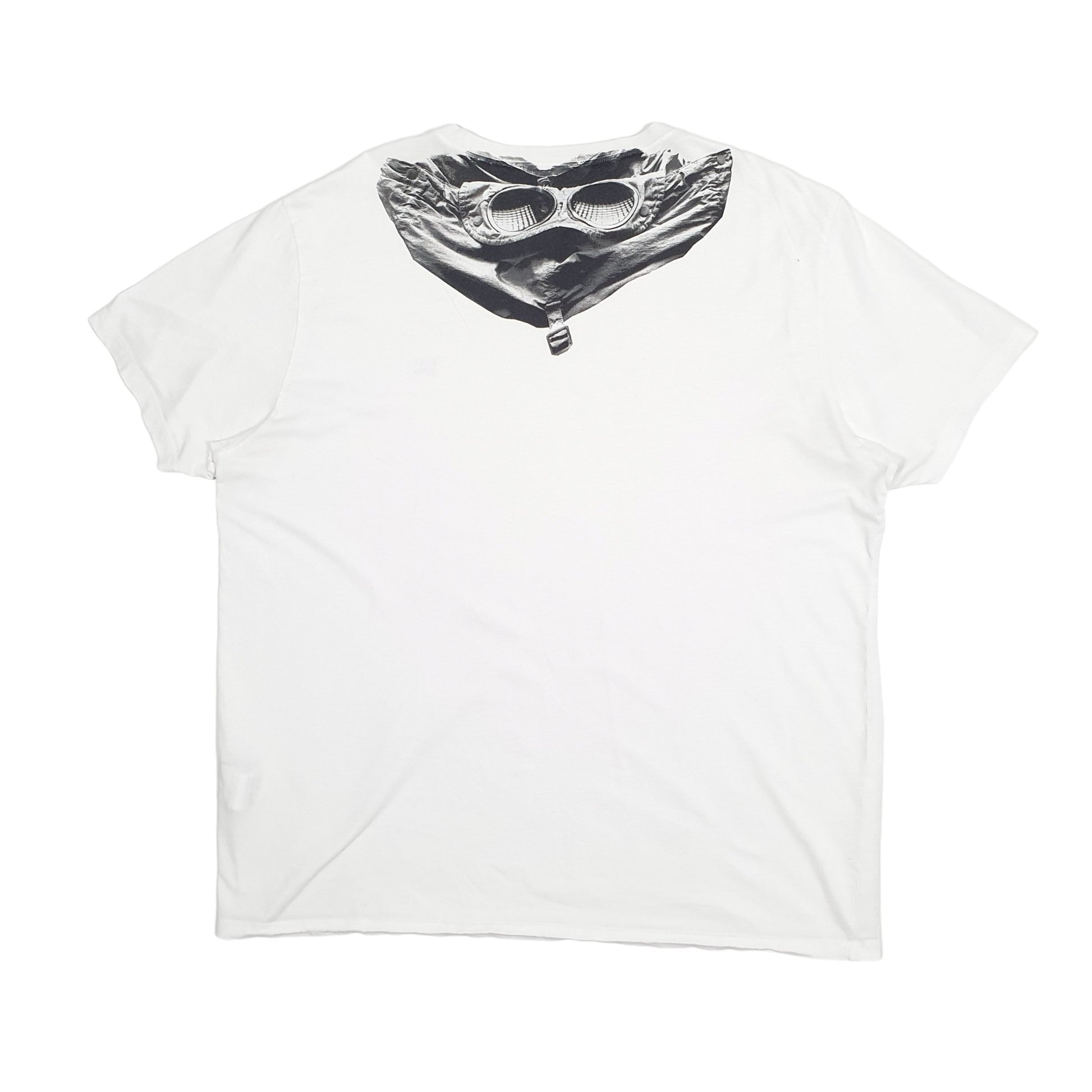Mens White CP Company Goggles Short Sleeve T Shirt