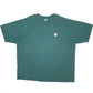 Mens Green Carhartt  Short Sleeve T Shirt