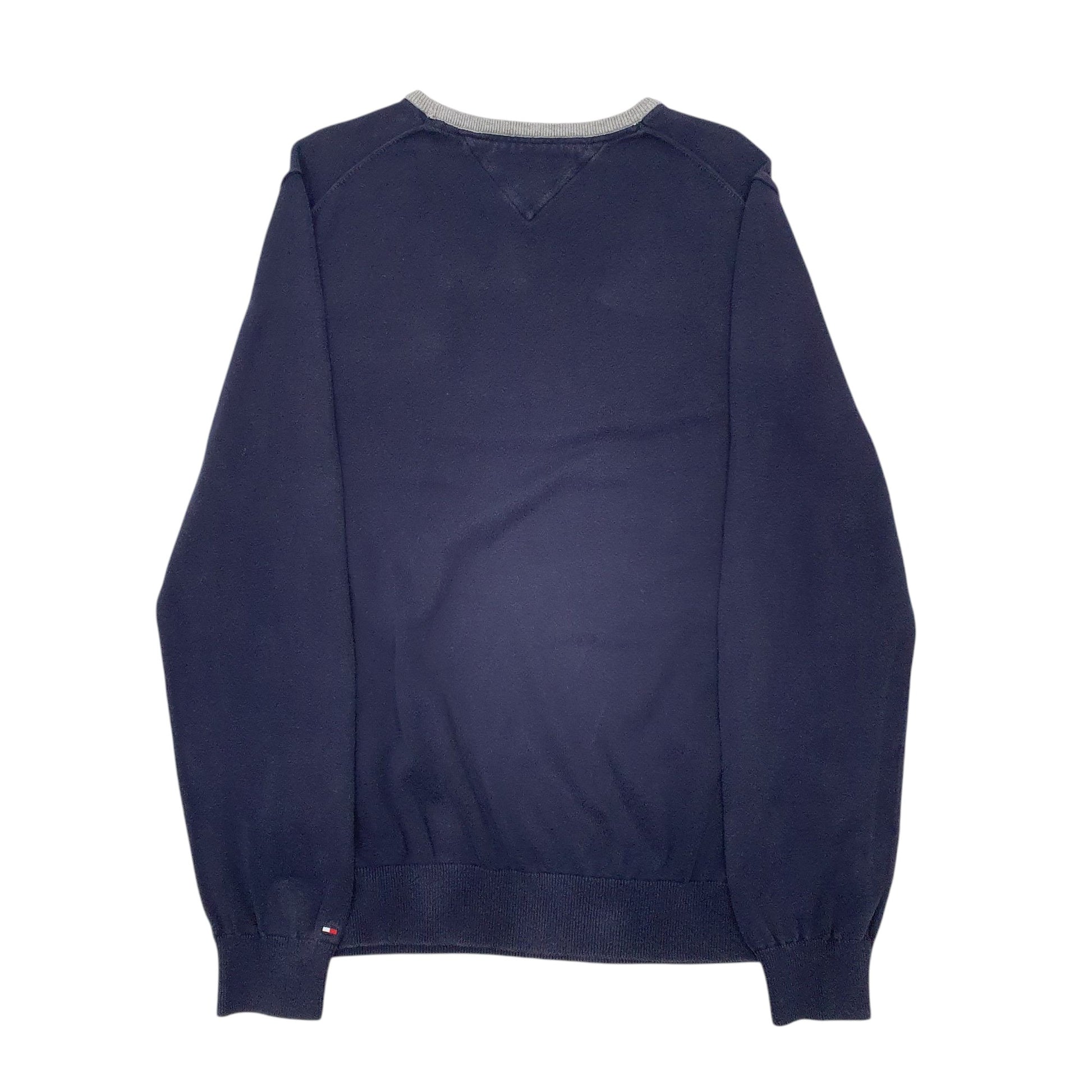 Mens Navy Tommy Hilfiger  Crewneck Jumper