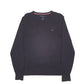 Mens Black Tommy Hilfiger Knit Crewneck Jumper