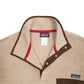 Mens Beige Patagonia Synchilla Snap Popper Button Up Quarter Zip Jumper