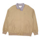 Mens Beige Penguin Bomber Windreaker  Coat
