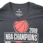 Mens Black Fanatics 2019 NBA Champions Basketball Short Sleeve T Shirt