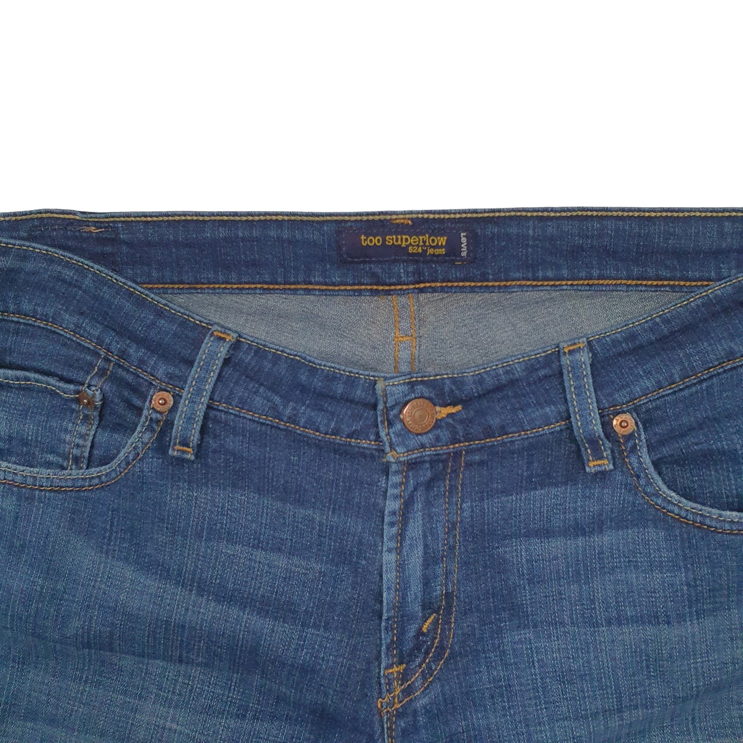 Womens Blue Levis  524 JeansW34 L34
