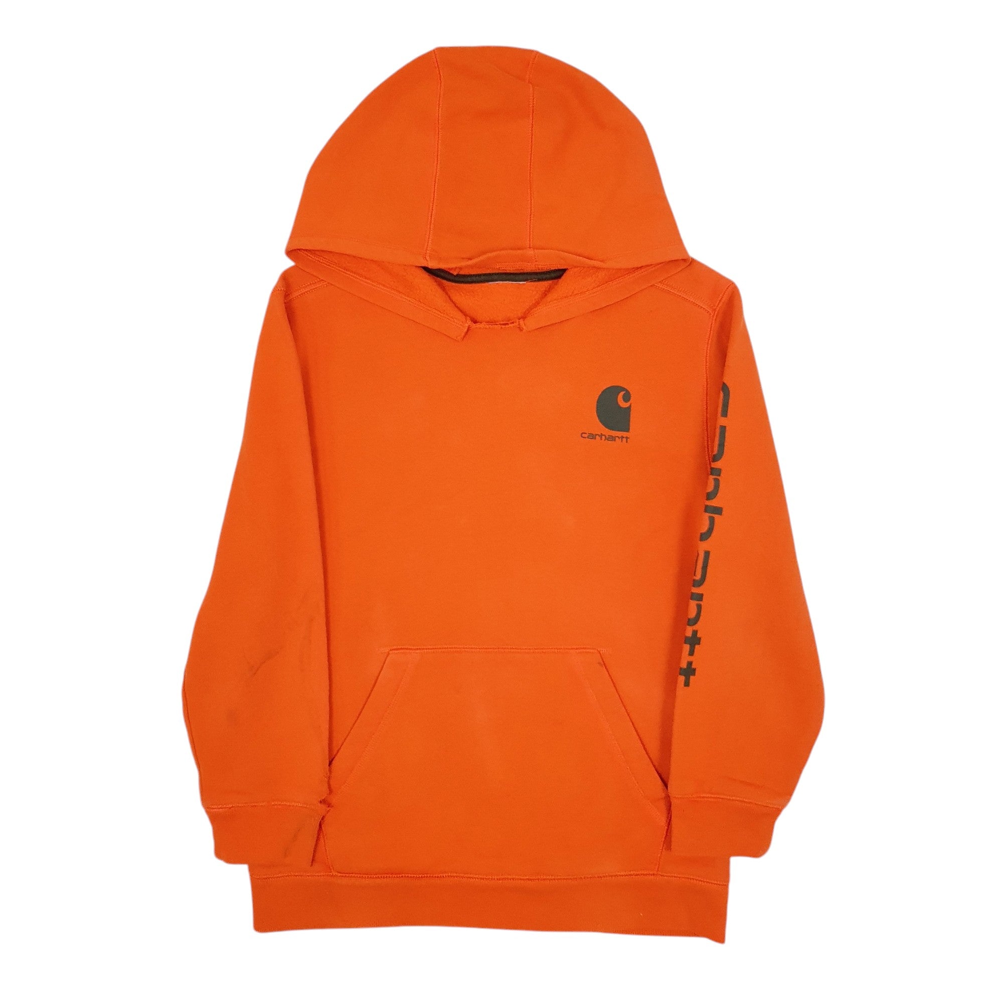 Orange carhartt hoodie mens sale