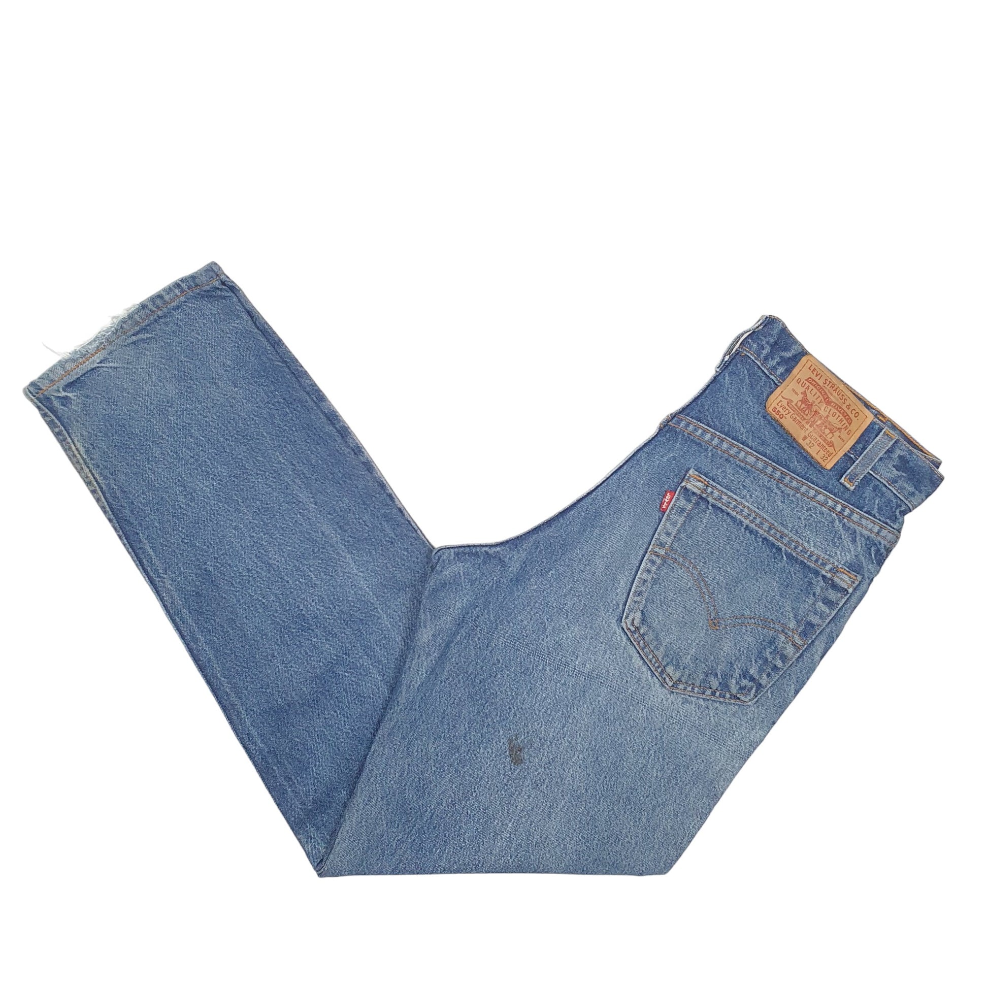 Mens Blue Levis Vintage 2000s Made In USA 550 JeansW32 L32