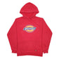 Mens Red Dickies Spellout Hoodie Jumper